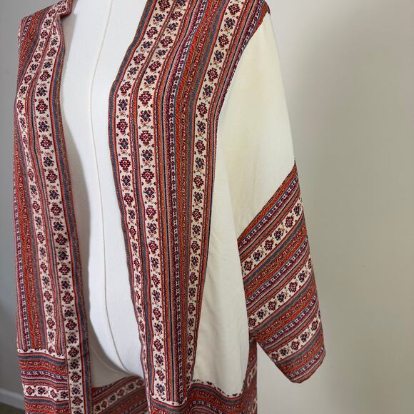 Daniel Rainn 3 4 Sleeve Boho Cardigan Top US Women's M - Picture 3 of 10